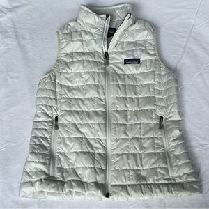 Patagonia Women's White Quilted Vest